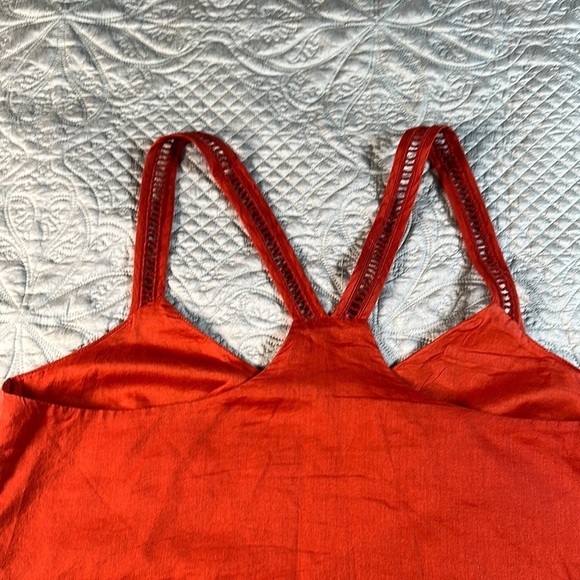 Banana Republic Red Orange Cropped Embellished Camisole - Picture 7 of 8